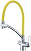 Смеситель для кухни Lemark Comfort LM3070C-Yellow с гибким изливом