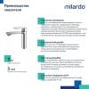 Смеситель для раковины Milardo Maze MAZBN00M01 сатин фото 6