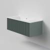 Тумба под раковину La Fenice Terra Grigio 100 серо-зеленый матовый фото 5