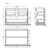 Тумба под раковину Sancos Libra Floor LB120F-1EG Дуб галифакс натуральный, 119x45 фото 2