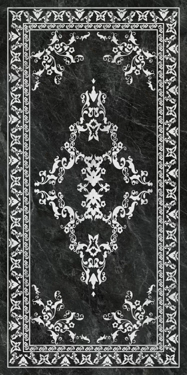 Керамогранит Kerama Marazzi Риальто SG592722R серый тёмный декорированный лаппатированный обрезной 119.5x238.5x9