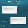 Ванна из искусственного камня Delice Scandi DLR330025-G 170x70, белая глянцевая, без ножек фото 5