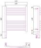 Полотенцесушитель электрический Сунержа Богема 3.0 выгнутая 30-5802-5040 500х400 МЭМ левый фото 2