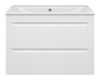 Тумба с раковиной Misty Бриз - 80 УТ000023905 подвесная, белая матовая фото 2