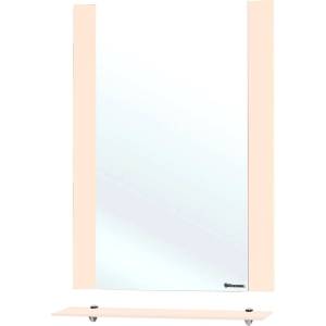 Зеркало Bellezza Рокко 80 бежевое, с полкой