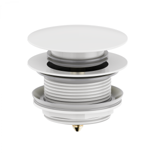 Донный клапан для ванны Wonzon & Woghand WW-SS105-MW Белый матовый