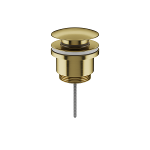 Донный клапан Ceramica Nova 70003BG клик - клак, брашированное золото