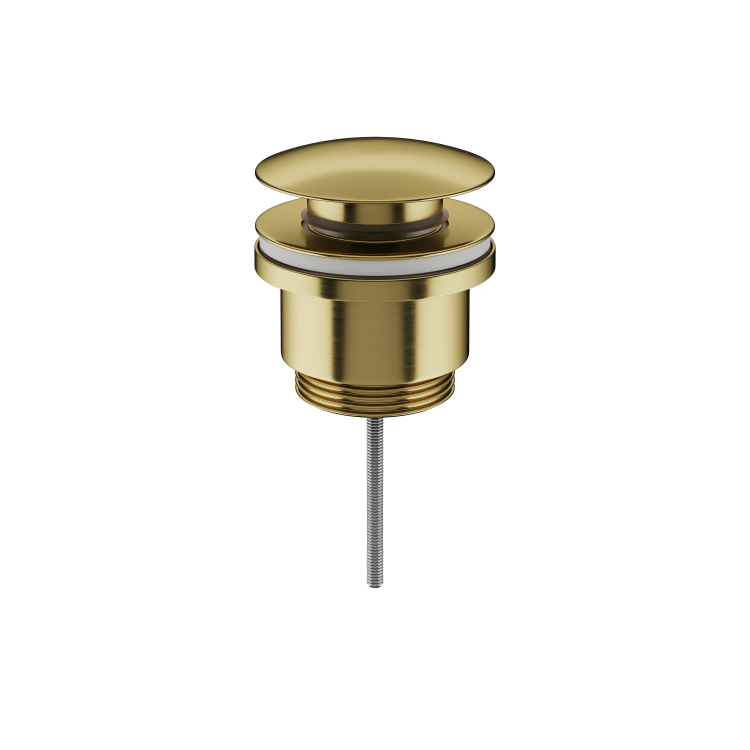 Донный клапан Ceramica Nova 70003BG клик - клак, брашированное золото