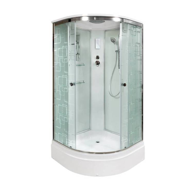 Душевая кабина AvaCan EM2780EL с электрикой, 80x80x220