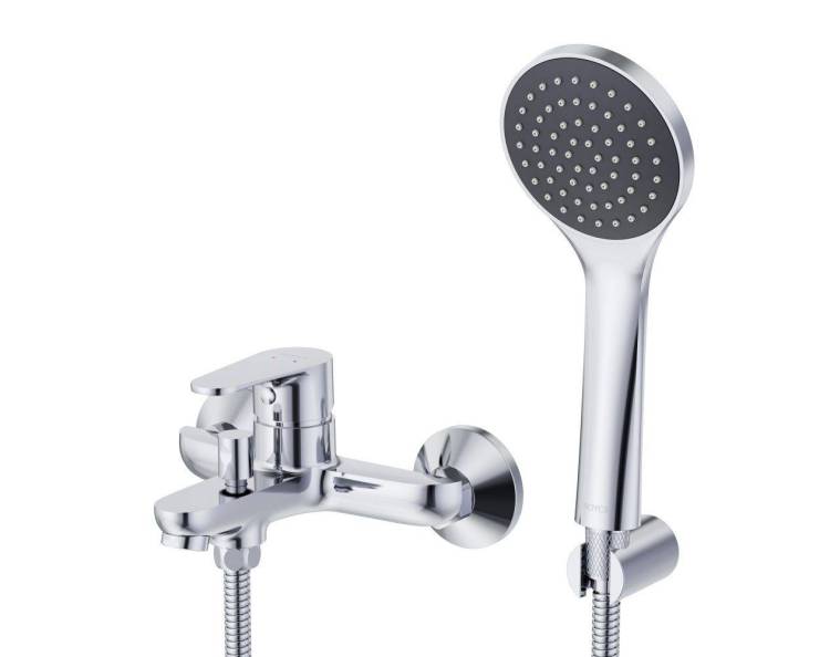 Смеситель для ванны с душем Royce Uno RCM-120702CR с коротким изливом, хром