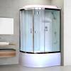 Душевая кабина Royal Bath RB8120BK6-WT-CH-R с высоким поддоном, с сиденьем фото 2