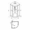 Душевая кабина Niagara Light L90/17 профиль хром, стекло прозрачное, 90x90x216 фото 2