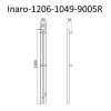 Полотенцесушитель электрический Маргроид Inaro Inaro-1206-1049-9005R 1200х60 правый, скр.монтаж, черный матовый, с крючками фото 7