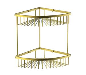 Полка Wonzon & Woghand WW-4128-BG 2-х ярусная, брашированное золото