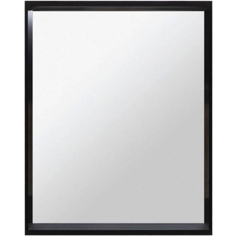 Зеркало Allen Brau Reality 60 1.32016.BB с LED подсветкой, черный брашированный, 750x600x140