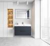 Тумба с раковиной Belbagno Vittoria VITTORIA-800-2C-SO-GO-P 80x45x57 Grigio Opaco подвесная с двумя выкатными ящиками фото 5