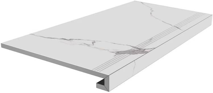 Ступень Kerama Marazzi Монте Тиберио SG849992R/GCF клееная белый лаппатированный 33x80x0.9