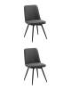 Набор из 2 стульев Stool Group Flatt OS-2451Z Lumos-17 DUAL X2 темно-серый, вращающиеся