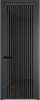 Межкомнатная дверь Profil Doors 3 AGP цвет профиля Серая ночь, стекло безопасное 6 мм черное тонированное 600x2000