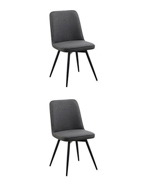 Набор из 2 стульев Stool Group Flatt OS-2451Z Lumos-17 DUAL X2 темно-серый, вращающиеся