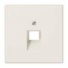 Накладка 1-ой наклонной телефонной/компьютерной розетки Jung LS 990 бежевая LS969-1UA