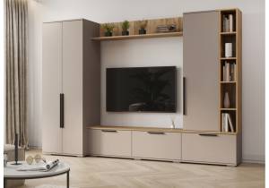 Модульная гостиная Woodville Филеста 664939 кашемир / дуб вотан