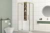 Душевой уголок Royal Bath Bern BERN-V RB8100-T-GD профиль золотой, стекло прозрачное, 100x80x195