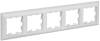 Рамка 5-постовая IEK Brite BR-M52-12-K91 арктический белый/белый