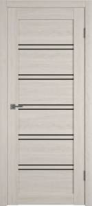 Межкомнатная дверь Владимирская Фабрика Дверей Atum Pro 28 Scansom Oak стекло Black Gloss 600x2000