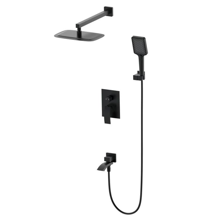 Душевой комплект Wonzon & Woghand WW-88939009A-MB черный