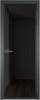 Межкомнатная дверь Profil Doors 1 AV цвет профиля Серая ночь, стекло безопасное 6 мм черное тонированное 800x2000