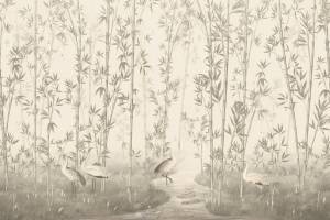 Фреска Ortograf Chinoiserie 33927 Bamboo forest sepia Филиграна со стразами FM-F/S