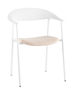 Стул Stool Group Eila PC018-C white с подушкой, белый