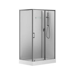 Душевая кабина Aquanet Passion EVO 282011 правая, профиль черный, 1200x800