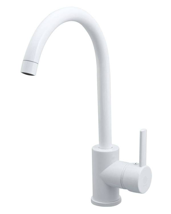Смеситель для кухни OneLife P04-001W,белый