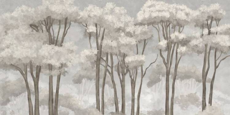 3D Фотообои Artegrafico «Густые верхушки деревьев в светлых тонах» PRS-010 песок