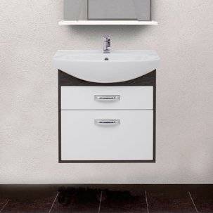 Тумба с раковиной Aquanet Грейс 65 2 ящика, дуб кантенбери