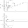 Смеситель для ванны с душем Haiba HB2213-1 фото 2