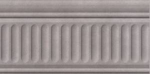 Бордюр Kerama Marazzi Александрия 19033/3F серый структурированный 20x9.9
