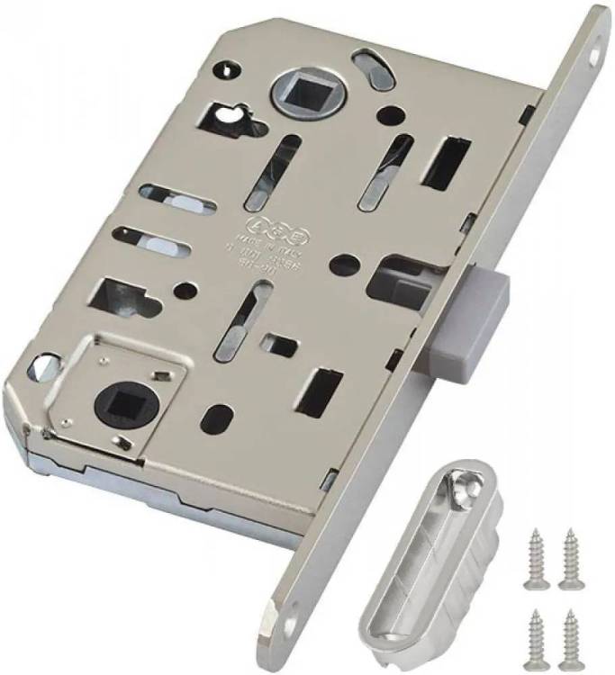 Замок AGB MEDIANA POLARIS под WC, магнитный с ответной планкой, матовый хром