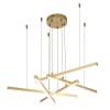 Подвесной светодиодный светильник Indigo Paralleli 14017/5P Gold V000087L фото 4