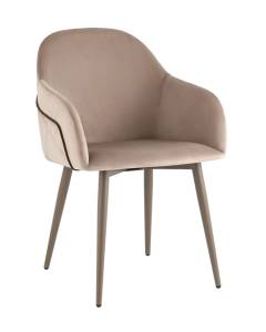 Стул Stool Group Новел New LV-110-H61/H74K-02-7006(P) серо-коричневый ножки бежево-серые