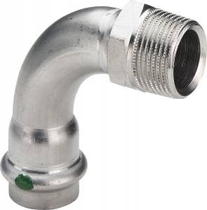 Отвод Viega 90 с наружной резьбой 35 мм х R 1 1/4 , Sanpress Inox, модель 2314