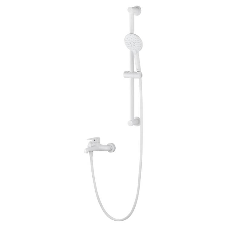 Смеситель для ванны Wonzon & Woghand WW-AE3205-MW с душевым гарнитуром, белый матовый