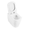Унитаз приставной BelBagno Prado BB10150CB/BB10150SC безободковый, сиденье микролфит фото 3