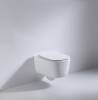 Унитаз подвесной beWash Minimal BKWHR003480 безободковый, с сиденьем микролифт, белый глянец фото 5