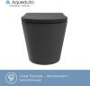 Унитаз подвесной Aqueduto Cone Plus CONT0240 безободковый, сиденье микролифт, черный матовый фото 5