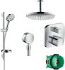 Душевой комплект Hansgrohe Raindance Select E 300 27337000+26630000+27506000+15771000+1800180