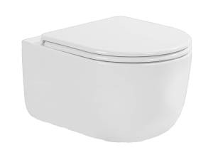 Унитаз подвесной CHARUS Torre Bianca EWC700-129W Elmo Rimless Tornado, сиденье микролифт