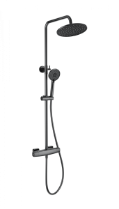 Душевая стойка Wonzon & Woghand WW-B3035-A-BGG с термостатом, темный графит